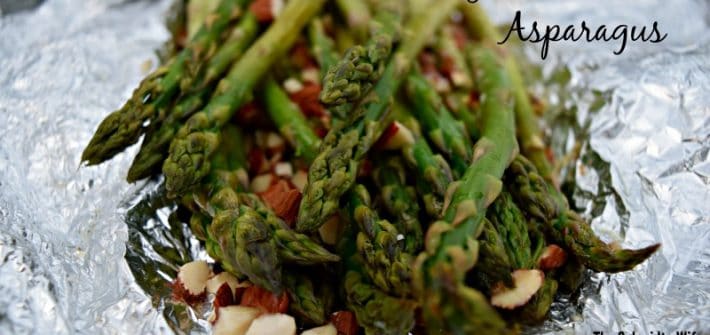 Grilled Almond Asparagus | theschmidtywife.com