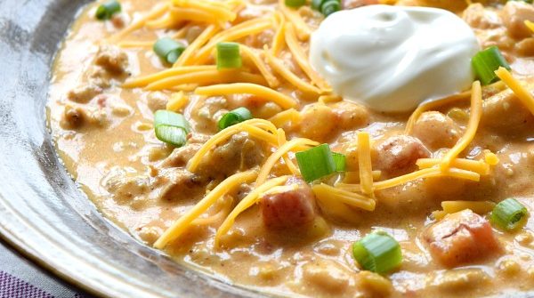 Creamy Pumpkin Chili for the slow cooker