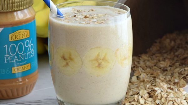 Banana Oatmeal Breakfast Smoothie