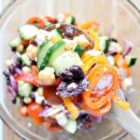 Two Bean Mediterranean Salad