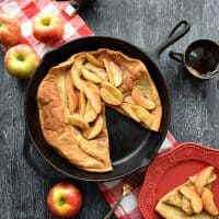Cinnamon Apple Topped Dutch Baby