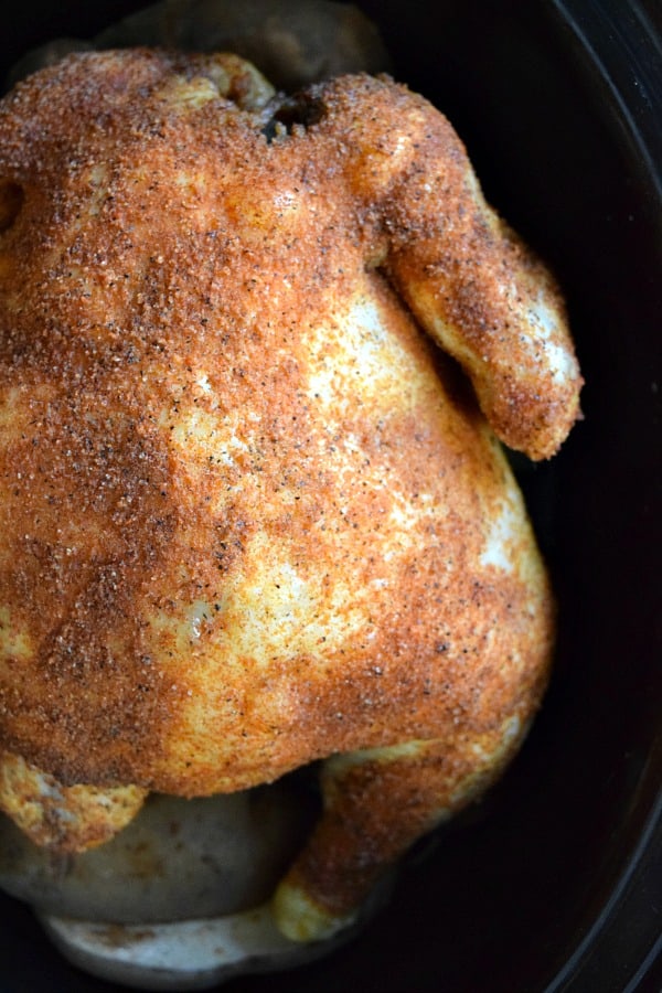 Crockpot Rotisserie Chicken - The Schmidty Wife