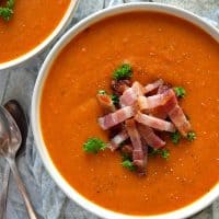 Roasted Butternut Squash & Carrot Soup