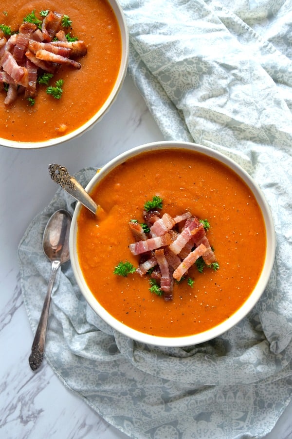 Roasted Butternut Squash & Carrot Soup | The Schmidty Wife