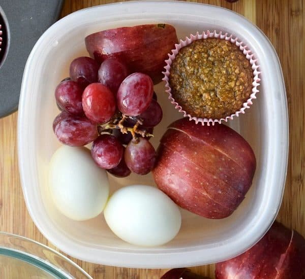 close up of a breakfast bistro box for cold lunch