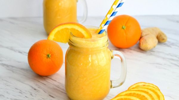 square picture 2 orange ginger smoothies