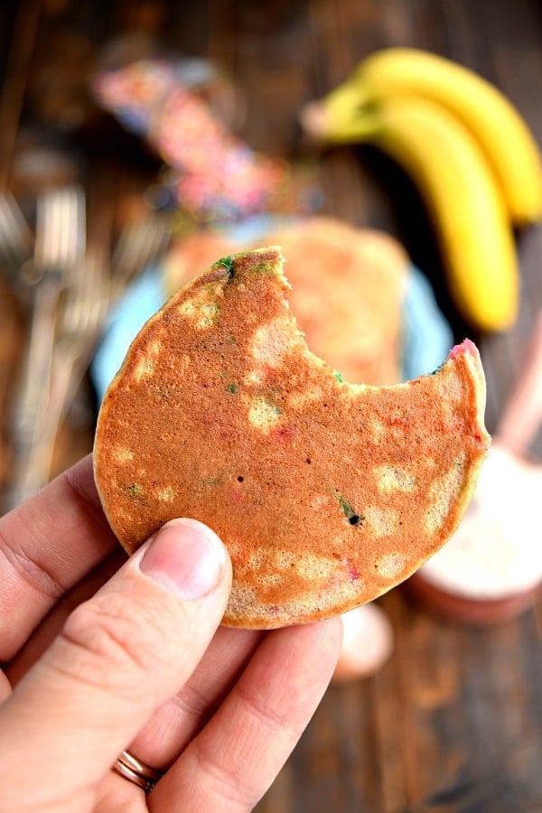 Mini Whole Wheat Banana Pancakes - The Schmidty Wife