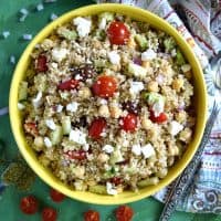 Greek Quinoa Chickpea Salad