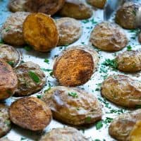 Crispy Oven Roasted Baby Yukon Potatoes