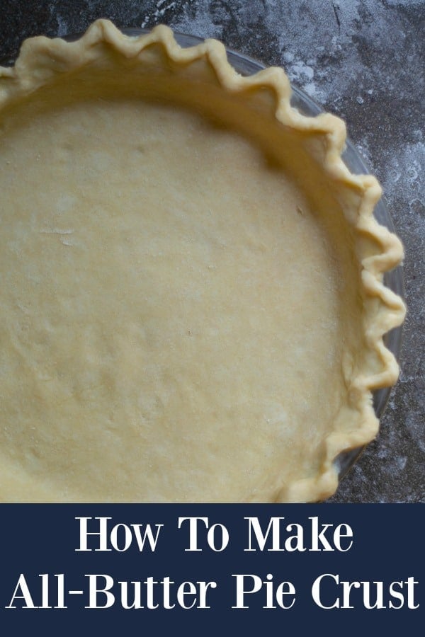 An easy and simple way to make all butter pie crust