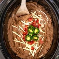 Easy Vegetarian Crockpot Refried Beans Recipe