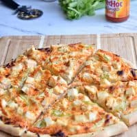 Cheesy Buffalo Chicken Pizza