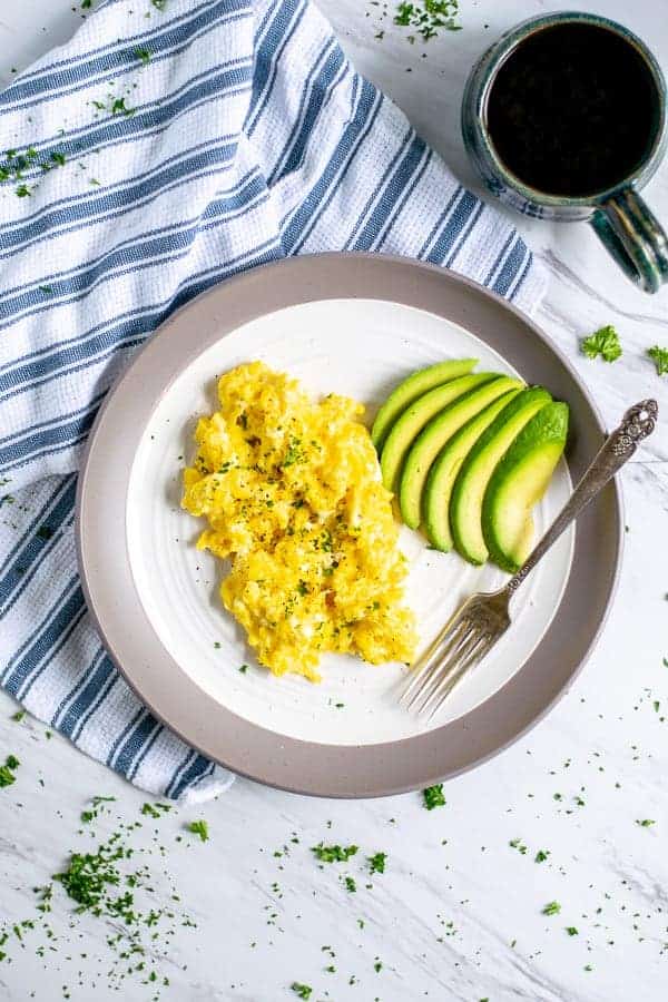 Scrambled Eggs with Cottage Cheese - FeelGoodFoodie