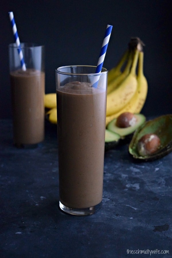 Chocolate Avocado Smoothie - The Schmidty Wife