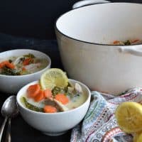 Lemon Chicken and Kale Soup