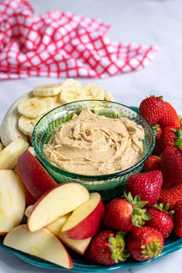 3 Ingredient} Peanut Butter Yogurt Dip