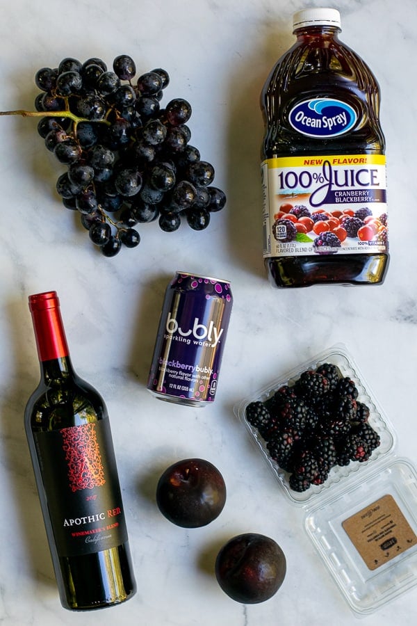 Spooky Blackberry Halloween Sangria With Red Wine