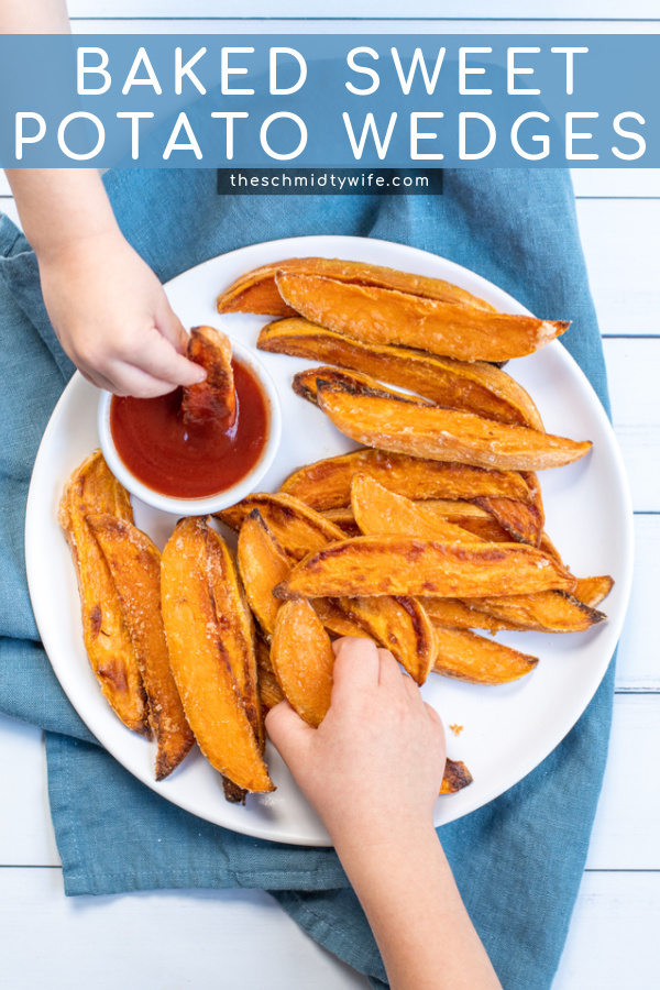 Easy Oven Baked Sweet Potato Wedges - The Schmidty Wife