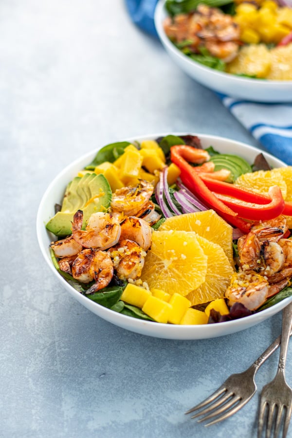 Avocado Mango Shrimp Salad - Averie Cooks