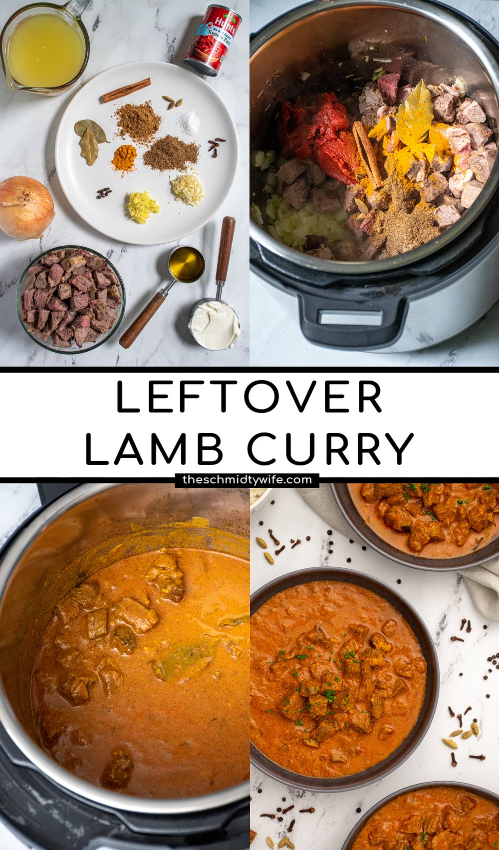 Pressure Cooker Leftover Lamb Curry - The Schmidty Wife