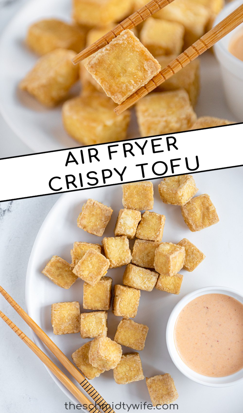 How to Make Crispy Tofu in the Air Fryer - The Schmidty Wife