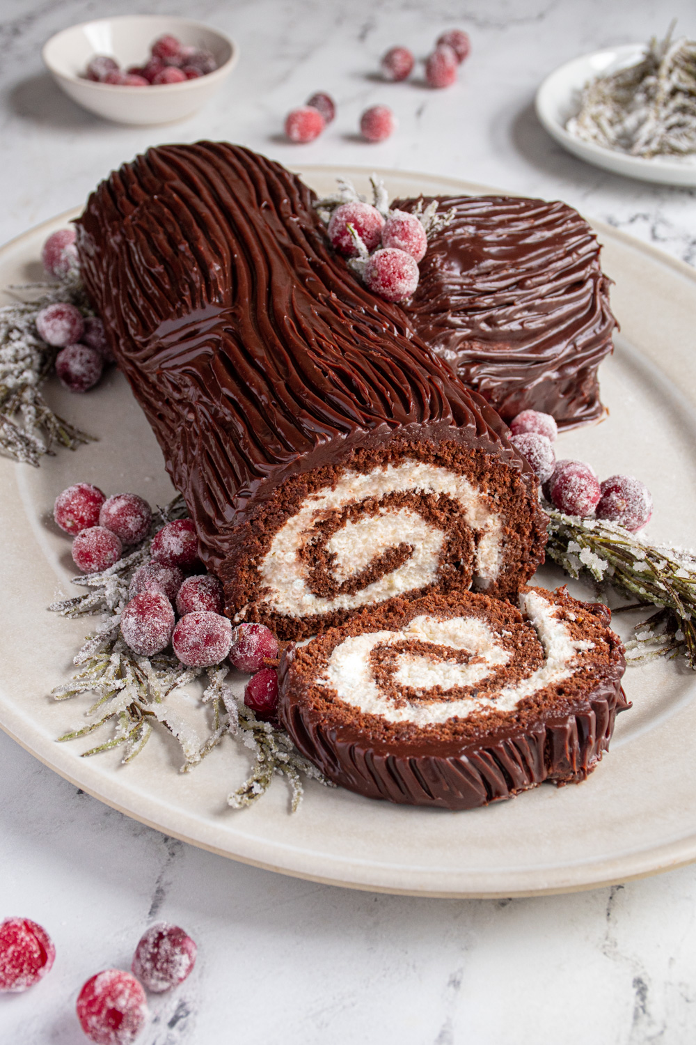 Best Yule Log Recipe - How to Make a Chocolate Yule Log Cake