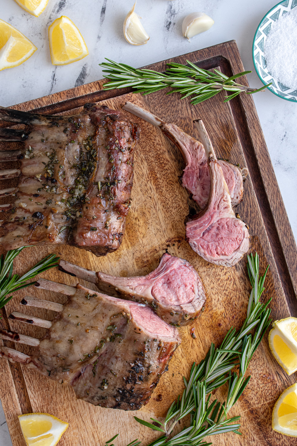 Easy Grilled Rack of Lamb - The Schmidty Wife