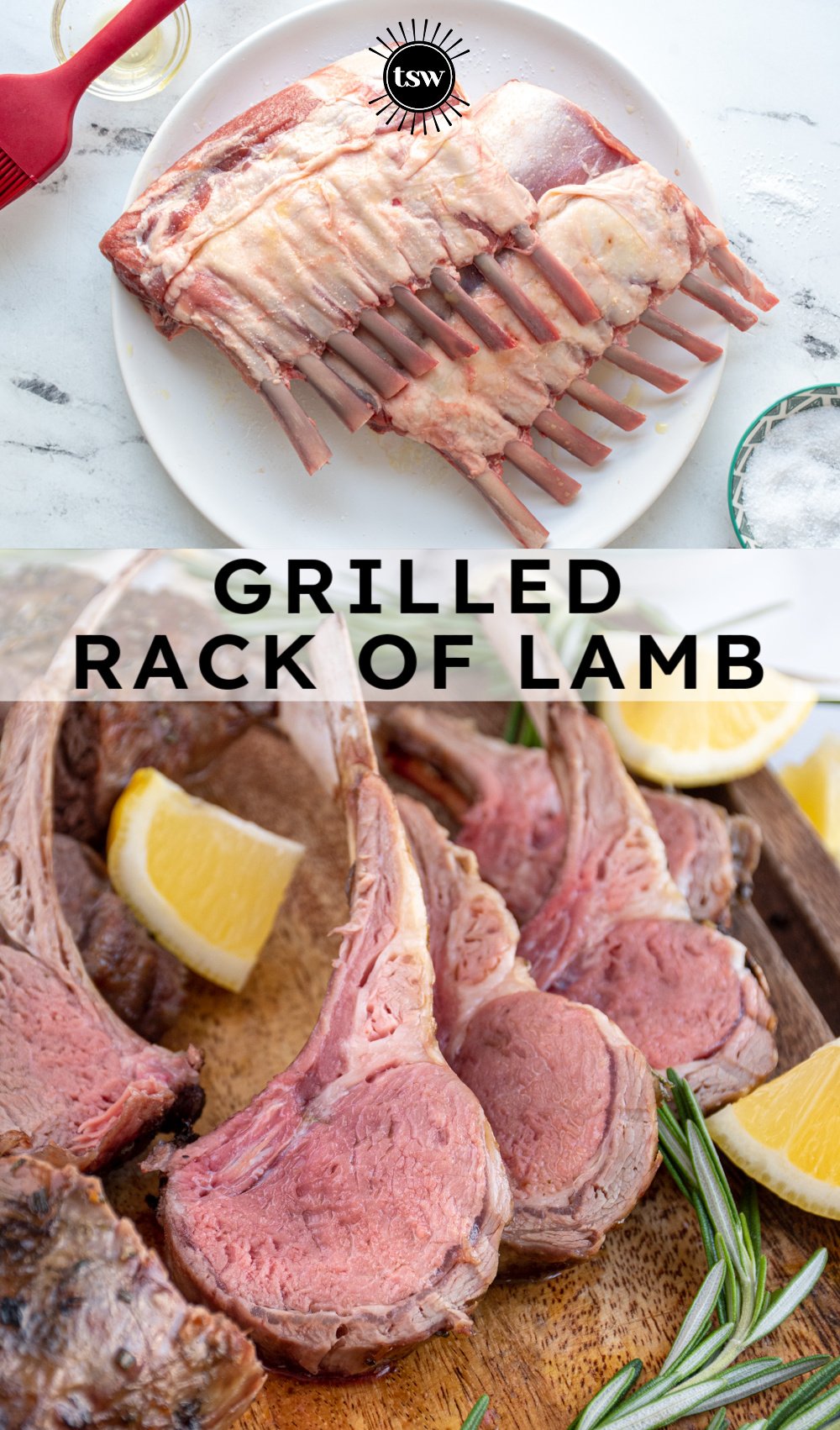 Easy Grilled Rack of Lamb - The Schmidty Wife